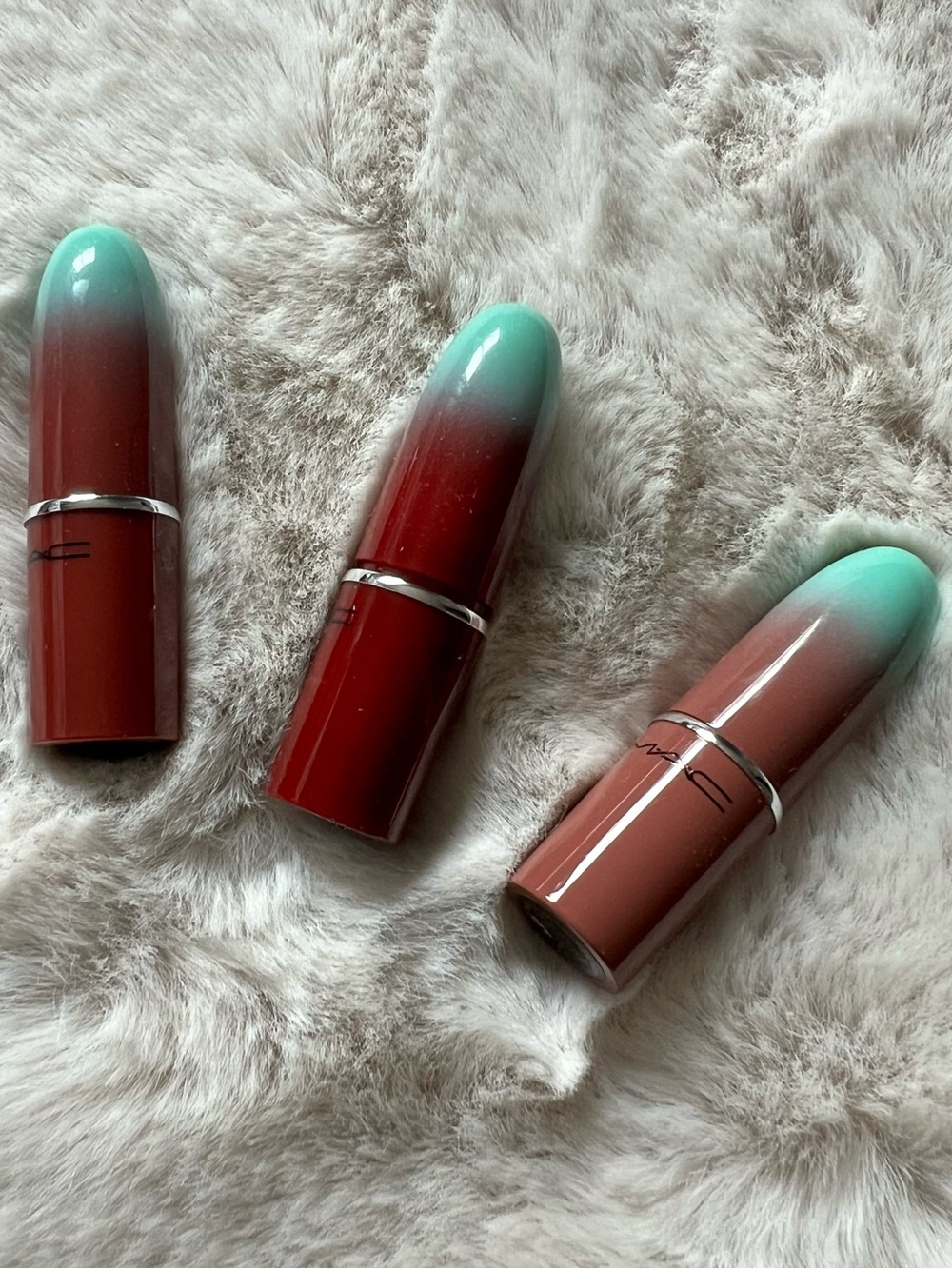 MAC Cosmetics Mini Lustreglass Lipstick Trio - Pink & Red Shades